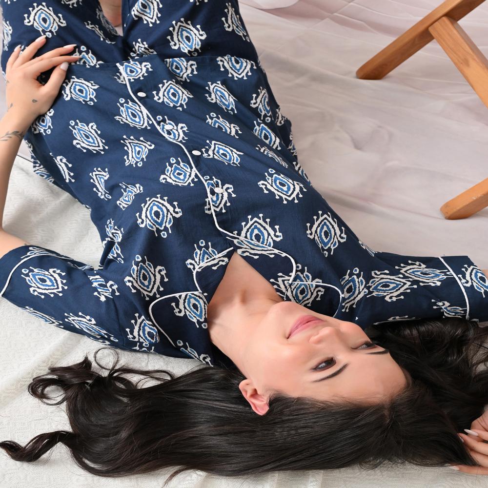 Cotton Printed Nightwear Suit