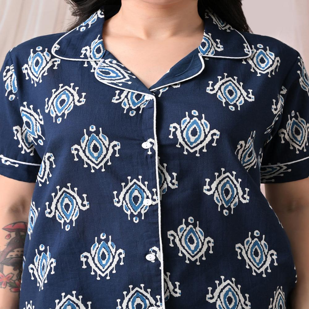 Printed Shorts Night Suit