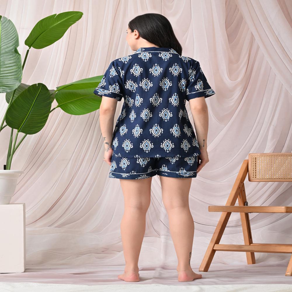 Printed Shorts Night Suit