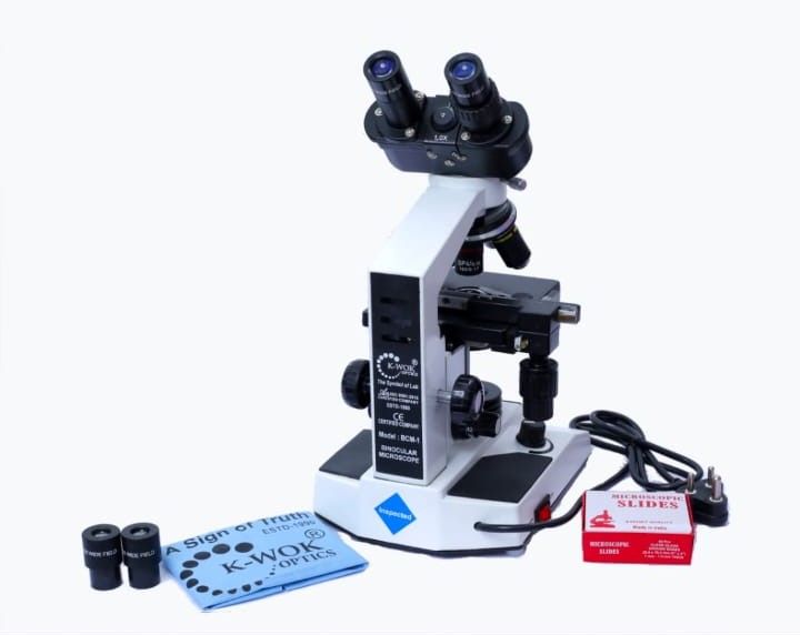 Binocular Research Microscope - Coarse Adjustment Range: Present