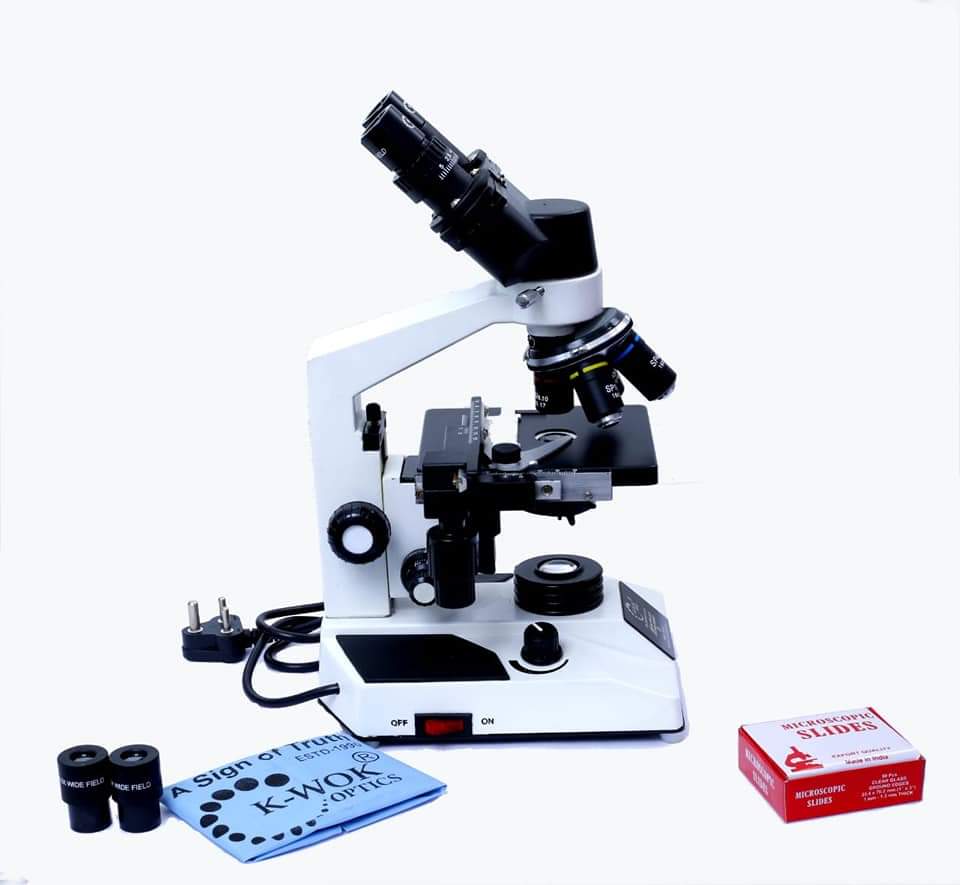 Binocular Research Microscope - Coarse Adjustment Range: Present