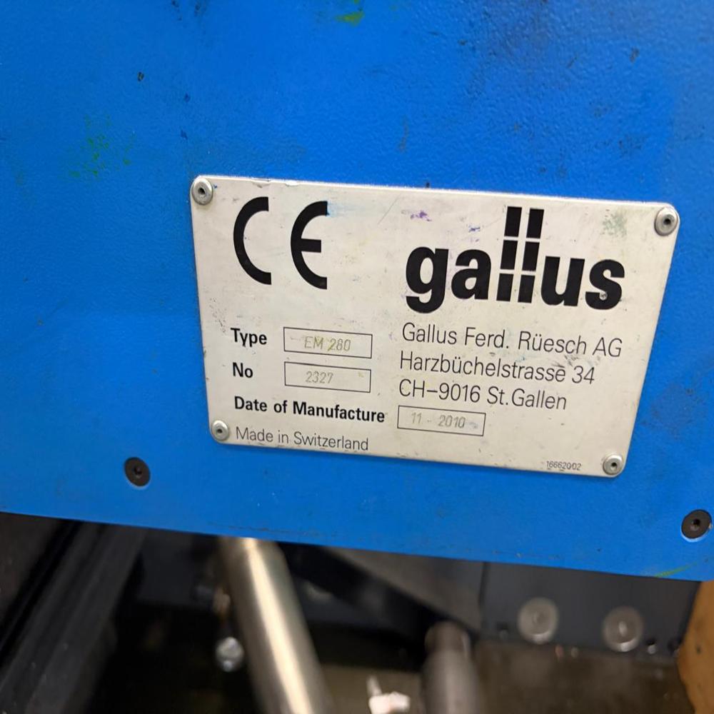 2010 Gallus EM 280-8 Color Flexo Printing Machine