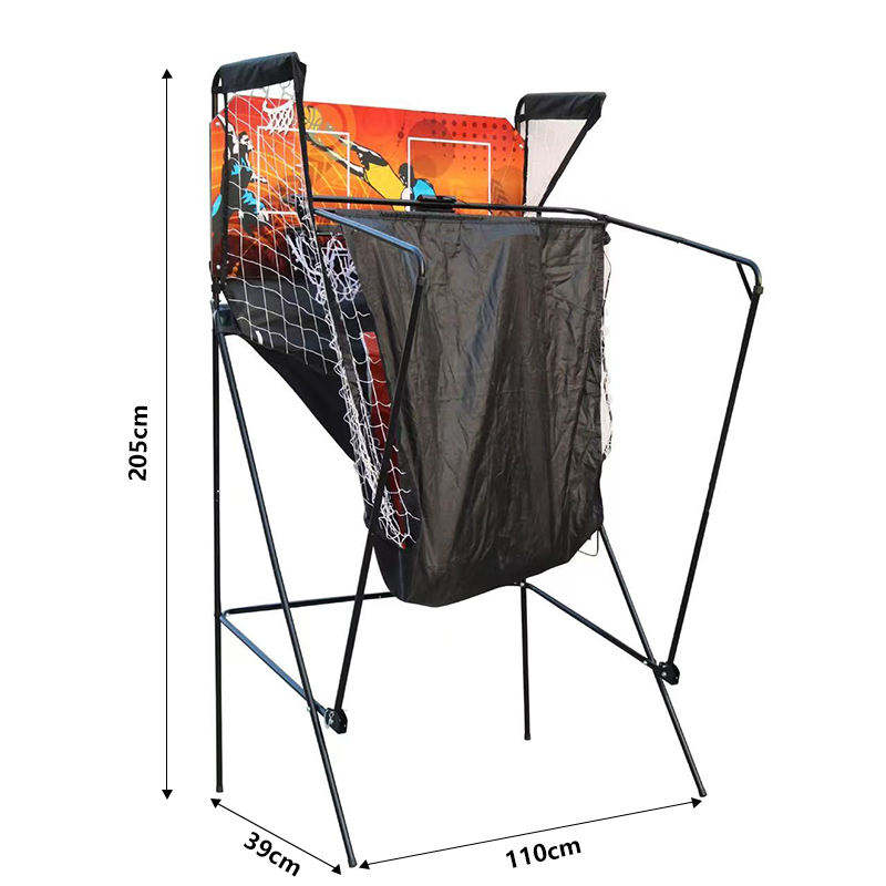 8-Mode & 2 in 1 Automatic Folding Hoop Arcade Basketball Game