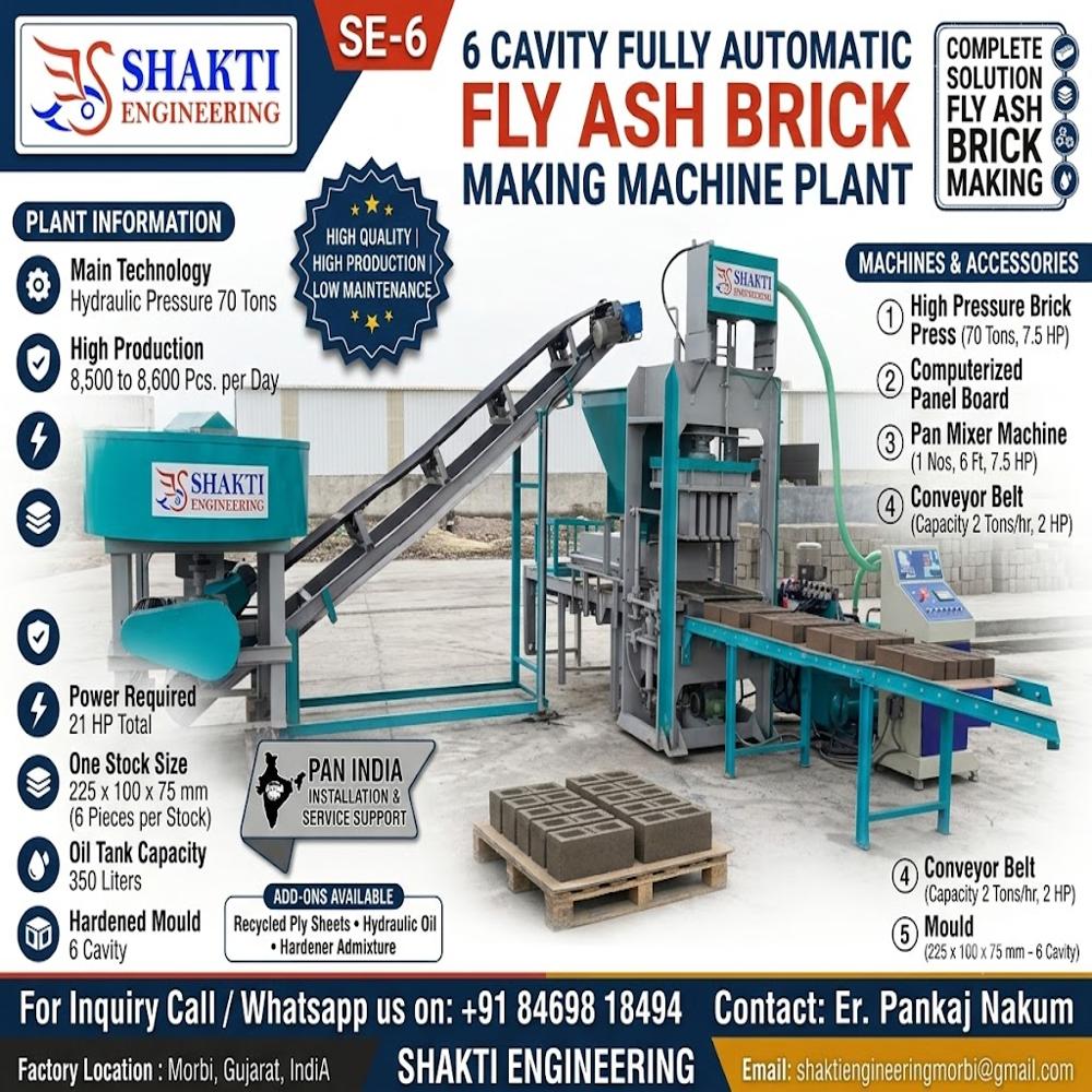 Hydraulic Fly Ash Brick Machine