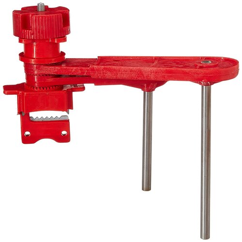 Universal Valve Lockout - Finish: Red Powder-coated And Chemical-resistant Finish