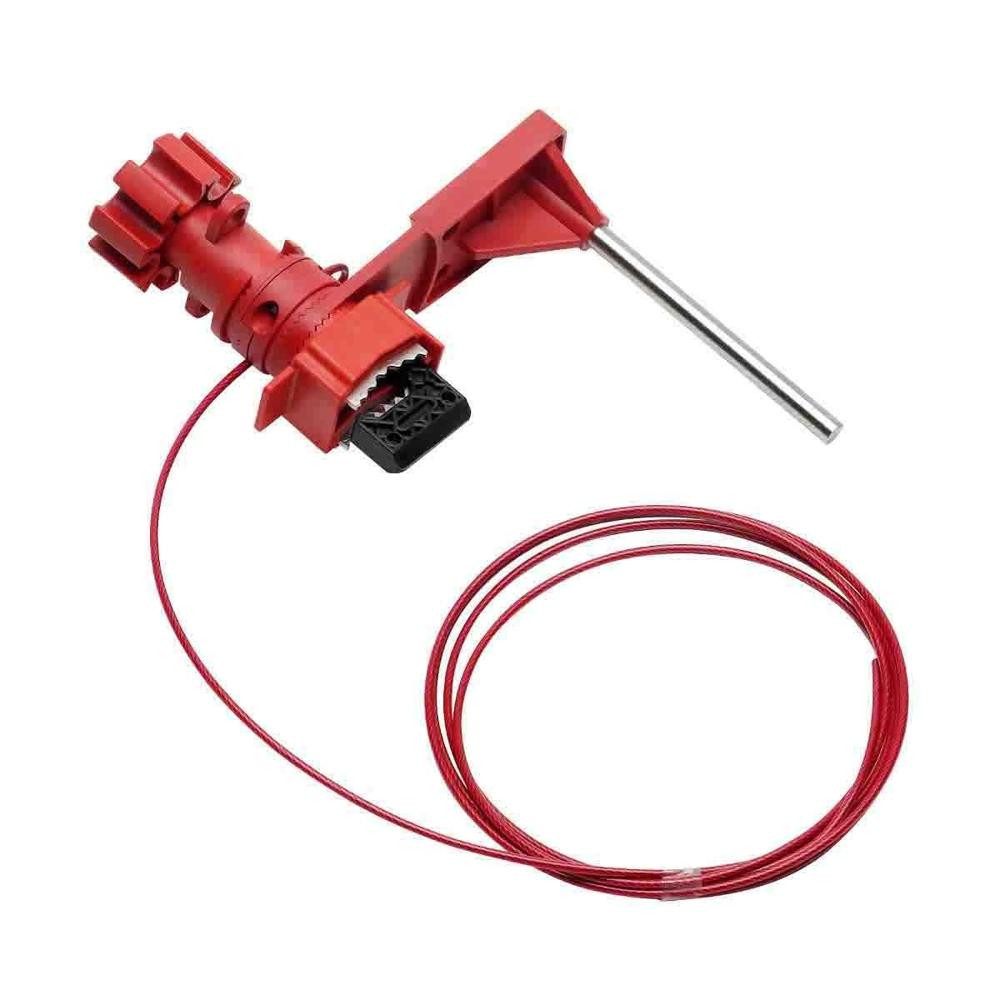 Universal Valve Lockout - Finish: Red Powder-coated And Chemical-resistant Finish