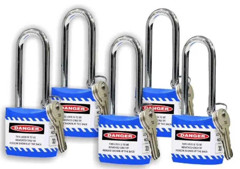 Long Jacket Padlock - Color: Red