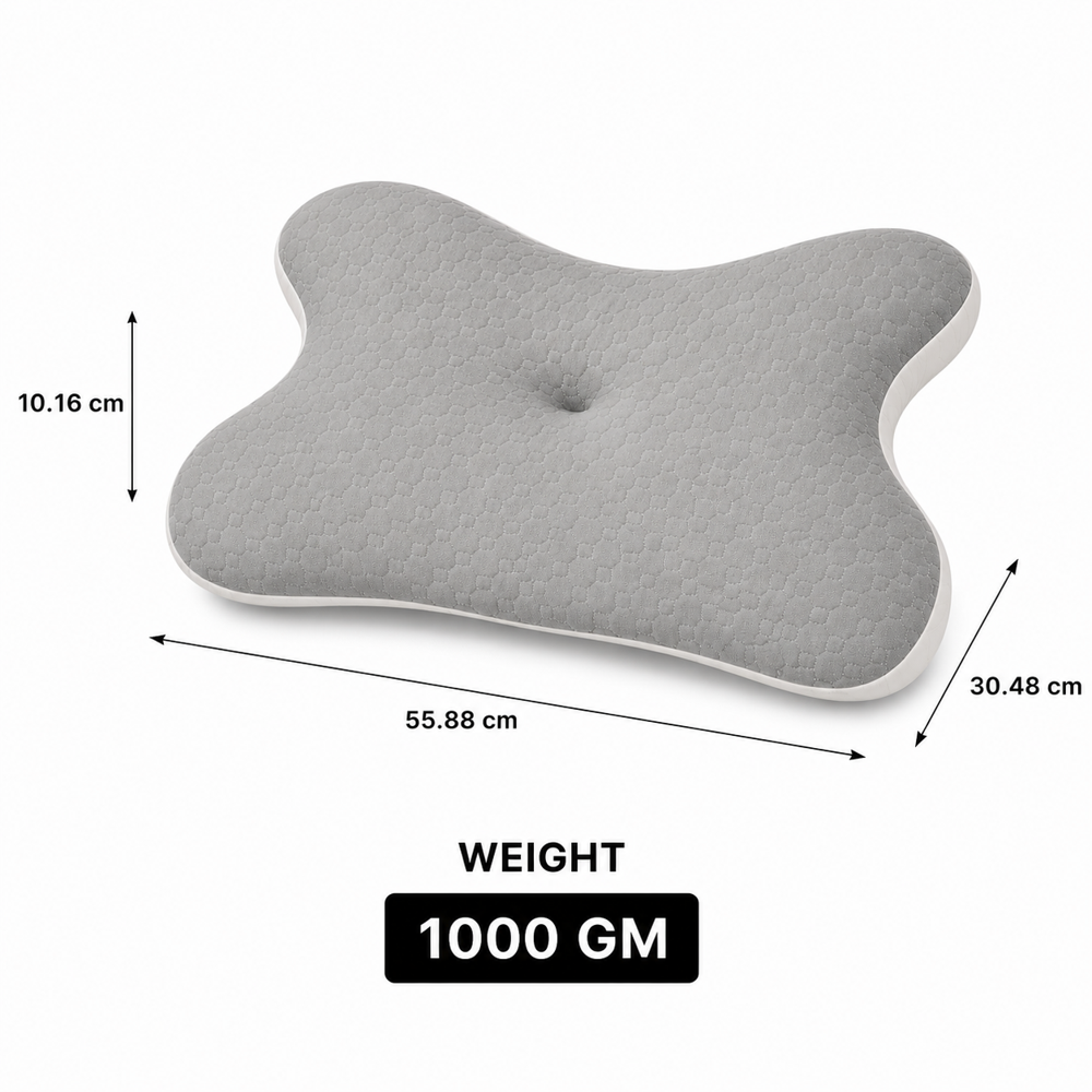 2 side curv butter fly bed pillow