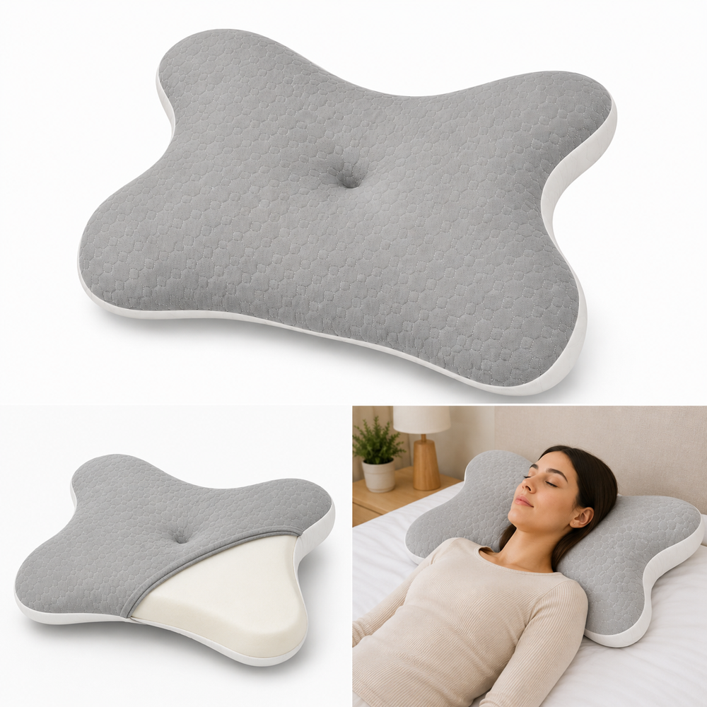 2 side curv butter fly bed pillow