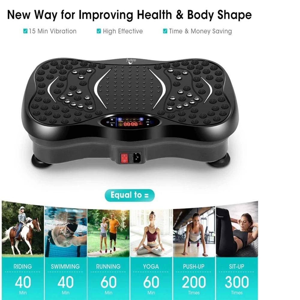 Body Shaper Vibration Massage Machine for Home Use with Bluetooth Speaker