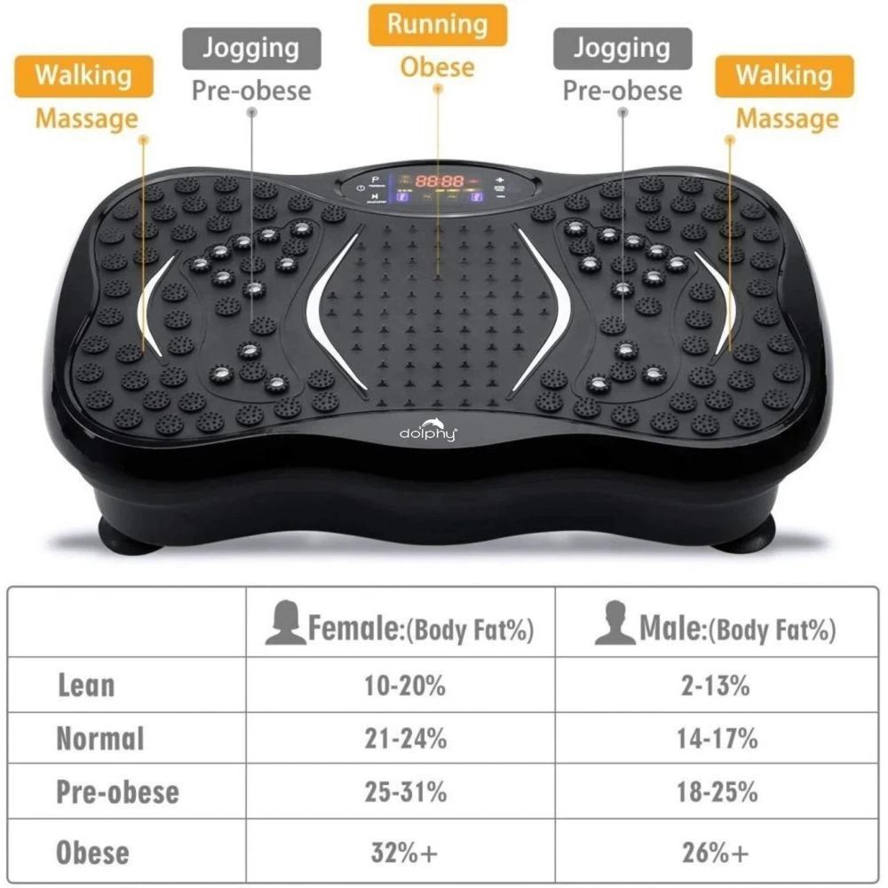 Body Shaper Vibration Massage Machine for Home Use with Bluetooth Speaker
