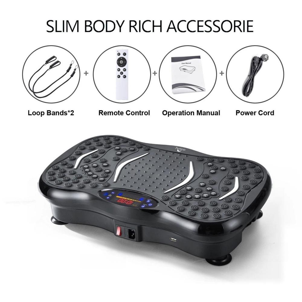 Body Shaper Vibration Massage Machine for Home Use with Bluetooth Speaker