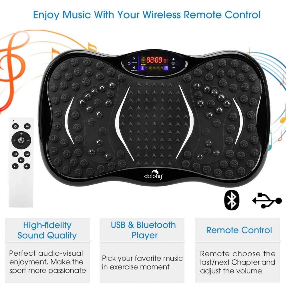 Body Shaper Vibration Massage Machine for Home Use with Bluetooth Speaker