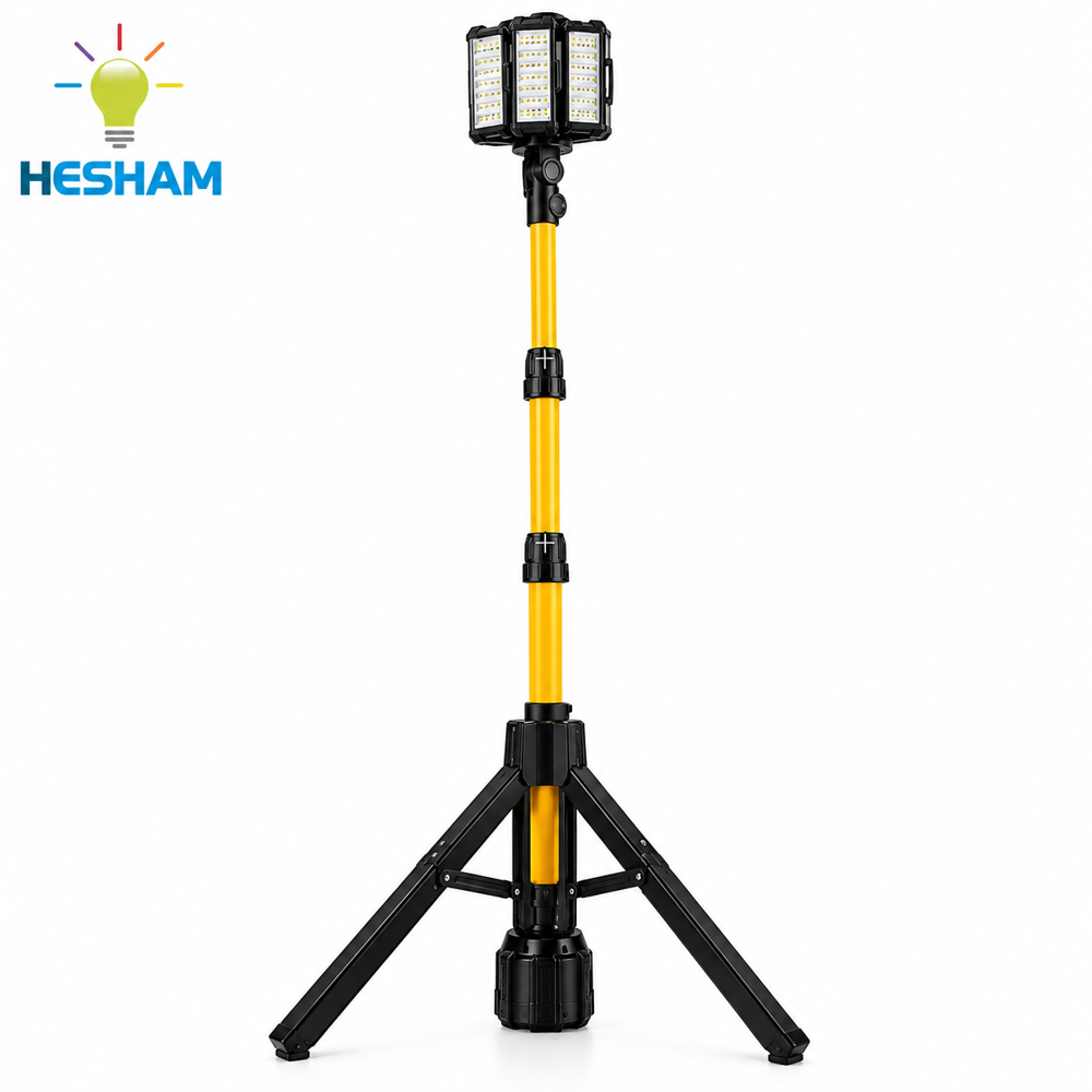 Portable inflatable Emergency LED Rescue Flood/Spot light Lithium battery  Telescopic LED work light