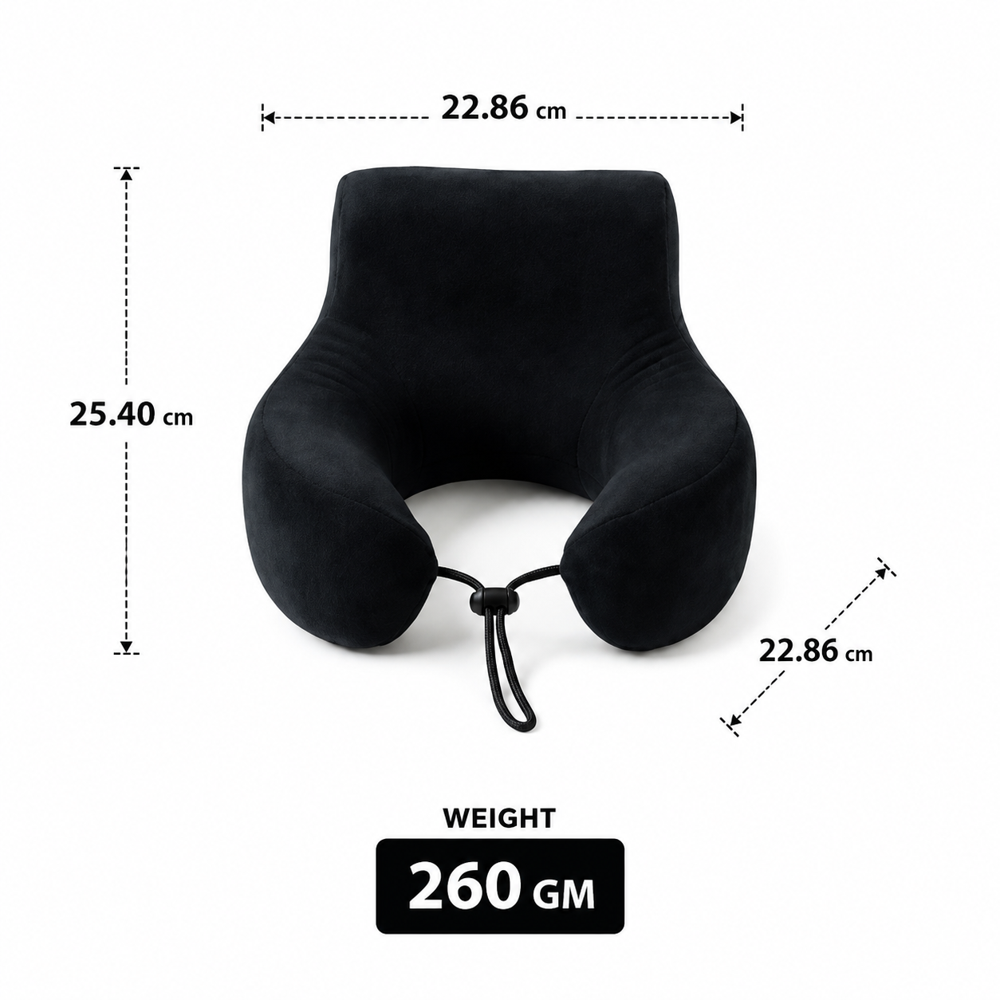 Back Support With Neck Travelling Pillow