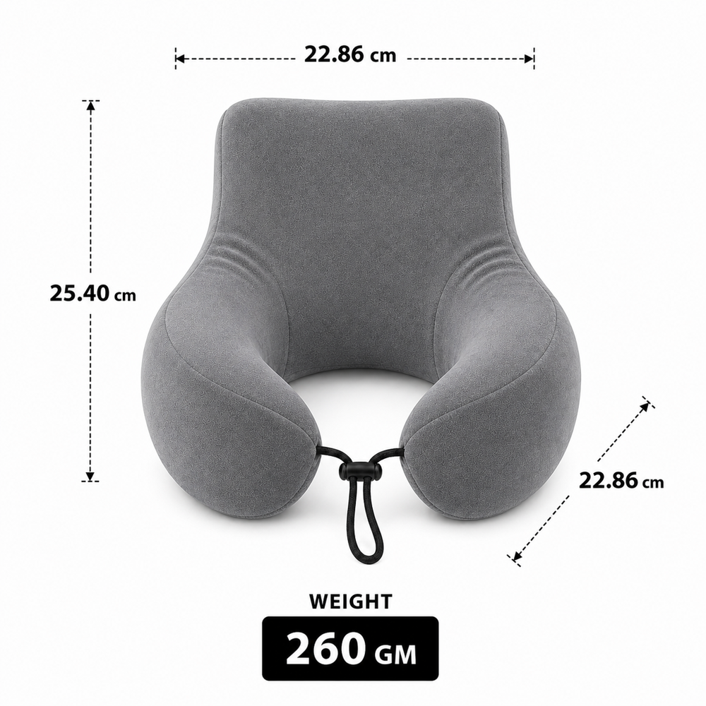 Back Support With Neck Travelling Pillow