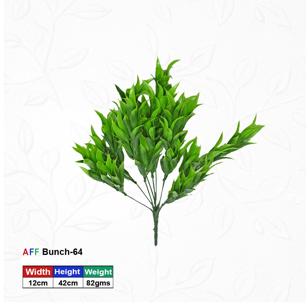 Artificial Aavana Bamboo/Palm Green Leaves