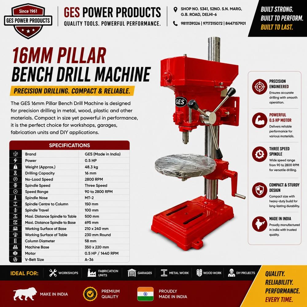 Bench Drilling Machine - Automatic Grade: Semi-automatic