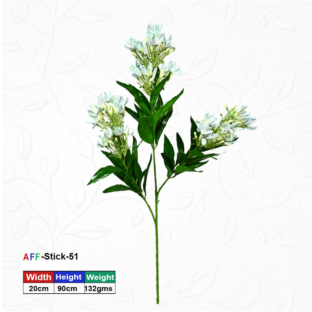 Artificial Small White Bouvardia Floral Bush