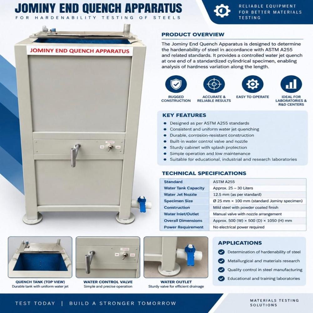 Jominy End Quench Apparatus