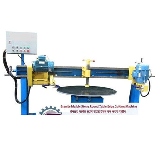 Two Heads Stone Round Table Cutting