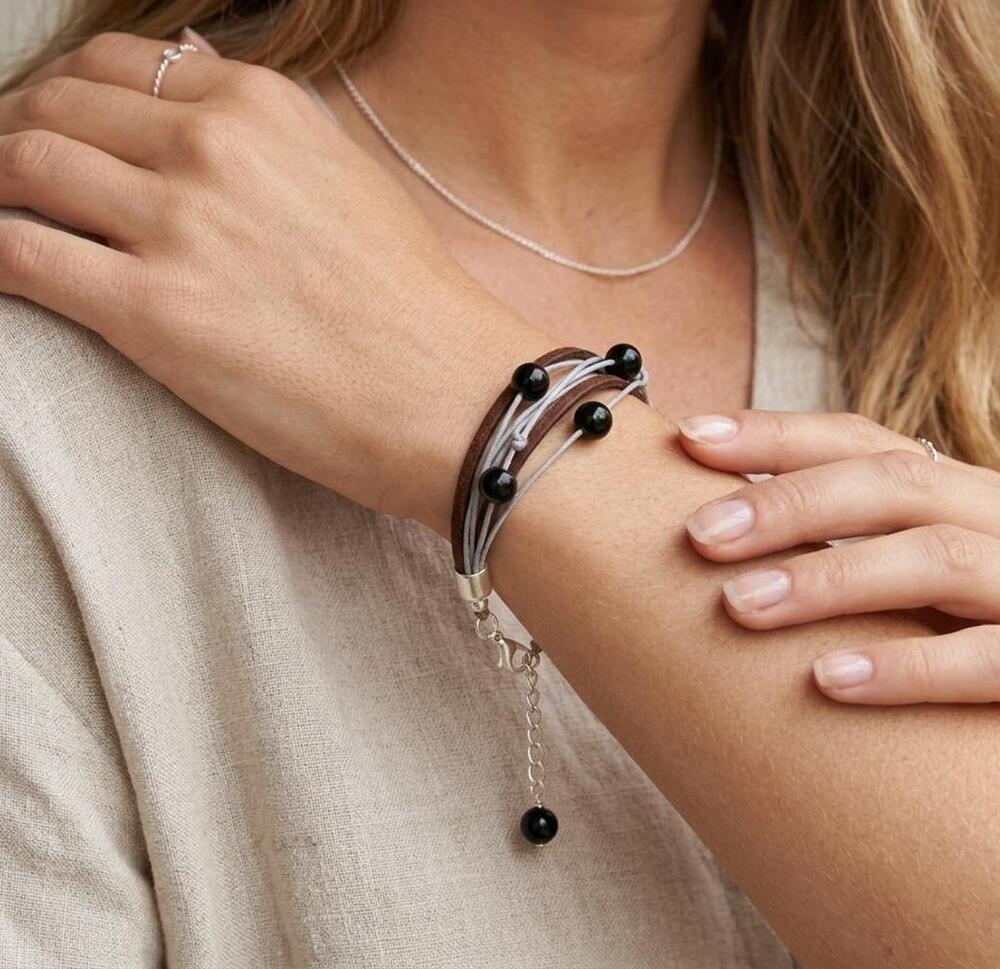 Midnight Fusion Layered Bracelet