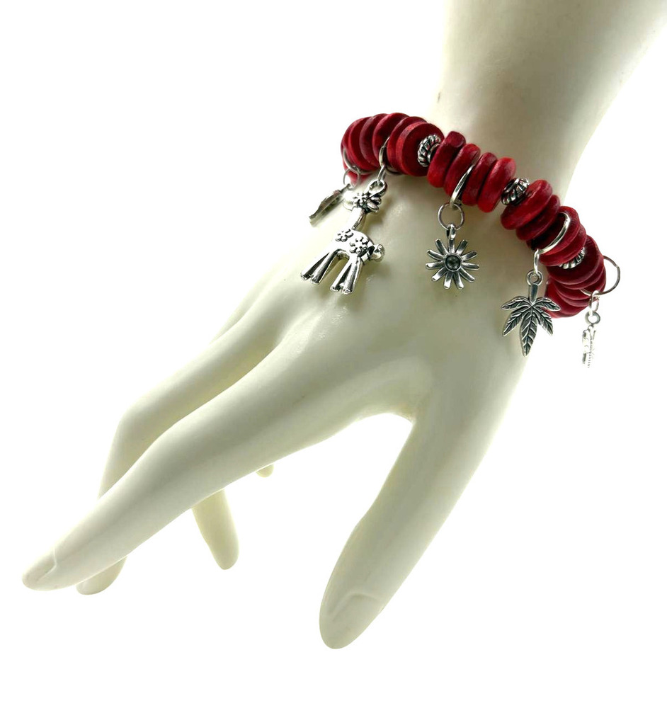 Earth And Wing Whimsical Beaded Bracelet
