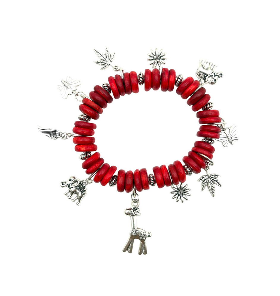 Earth And Wing Whimsical Beaded Bracelet