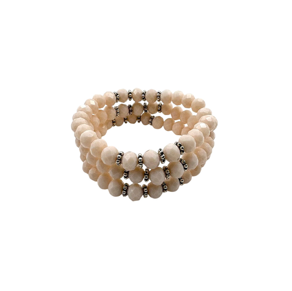 Byzantine Pharaohs Link Gold Bead Bracelet