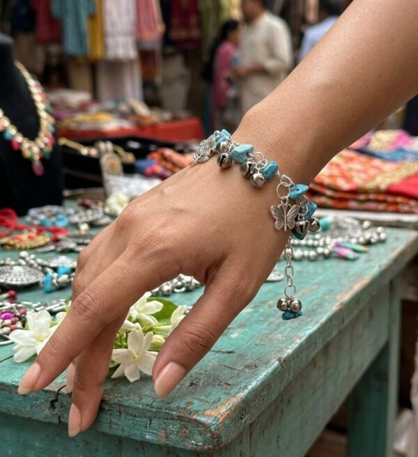 Azure Nomad Charm Bracelet