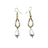 Luna Elegant Teardrop Pearl Earrings