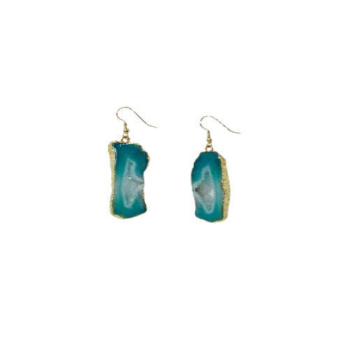 Lagoon Geode Earrings