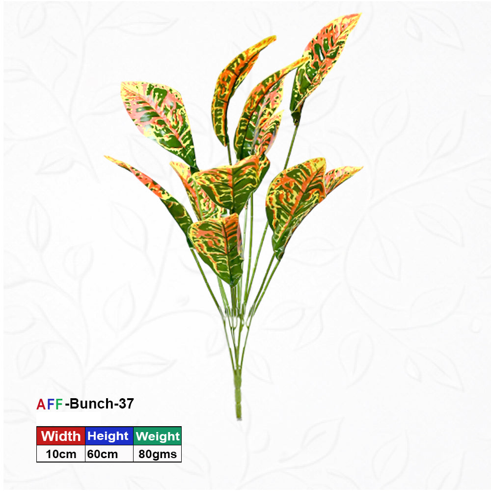 Artificial Orange Green Croton Plant