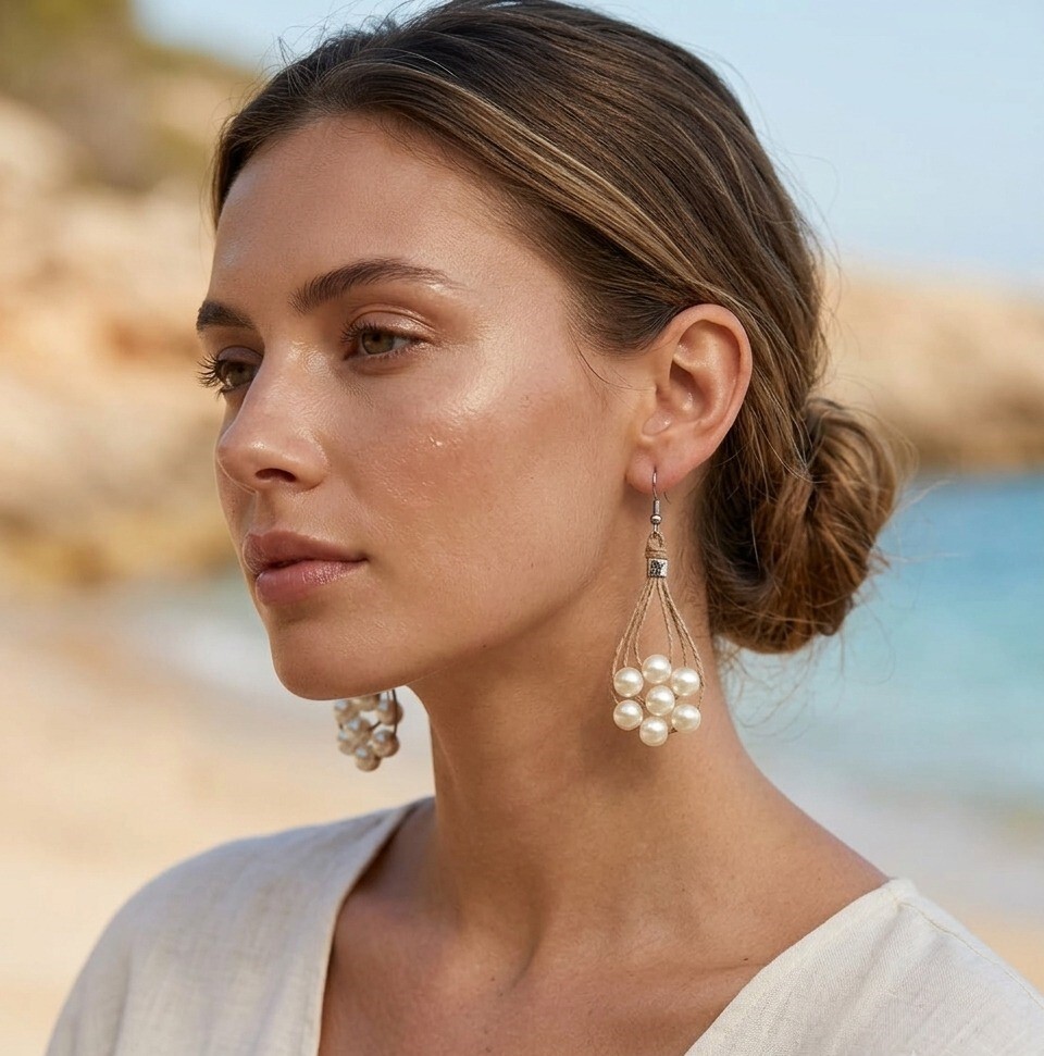 Elegant Pearl Nest Earrings