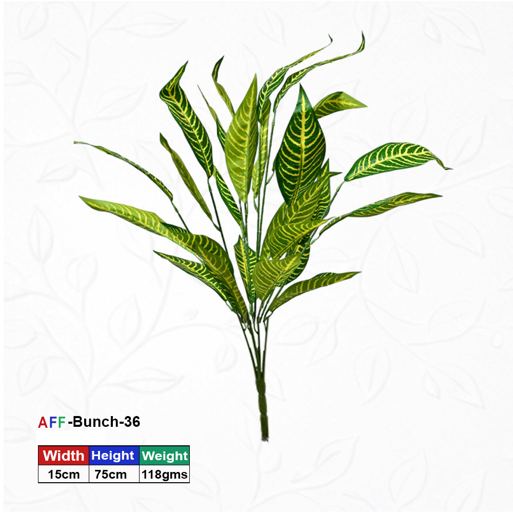 Artificial Yellow Green Croton Plant