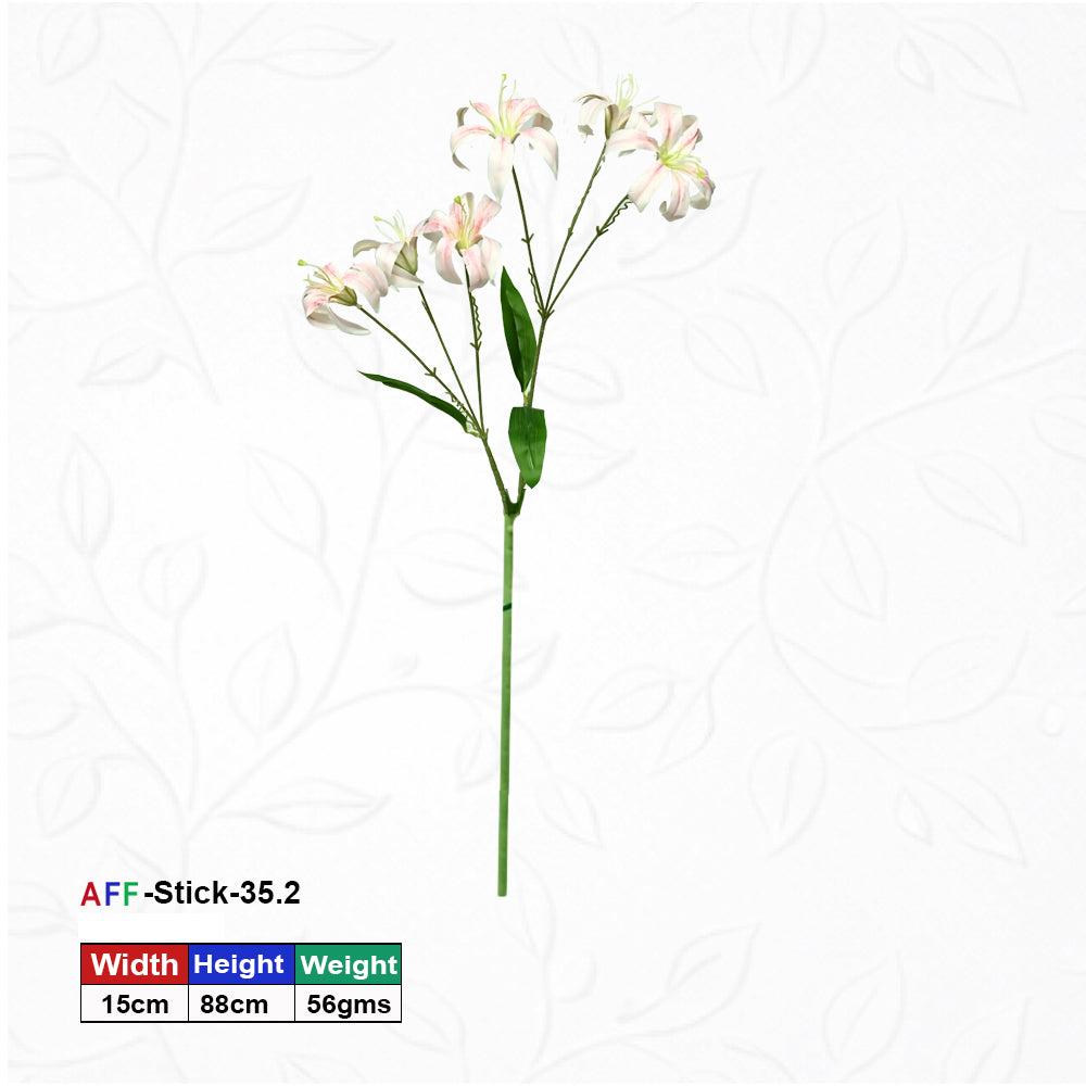 Artificial Pink Lily Faux Flower