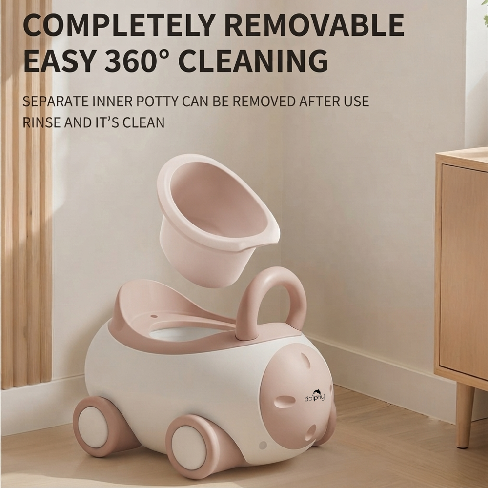 Kids Portable Potty Seat with back support & Handle, Easy to Assemble
