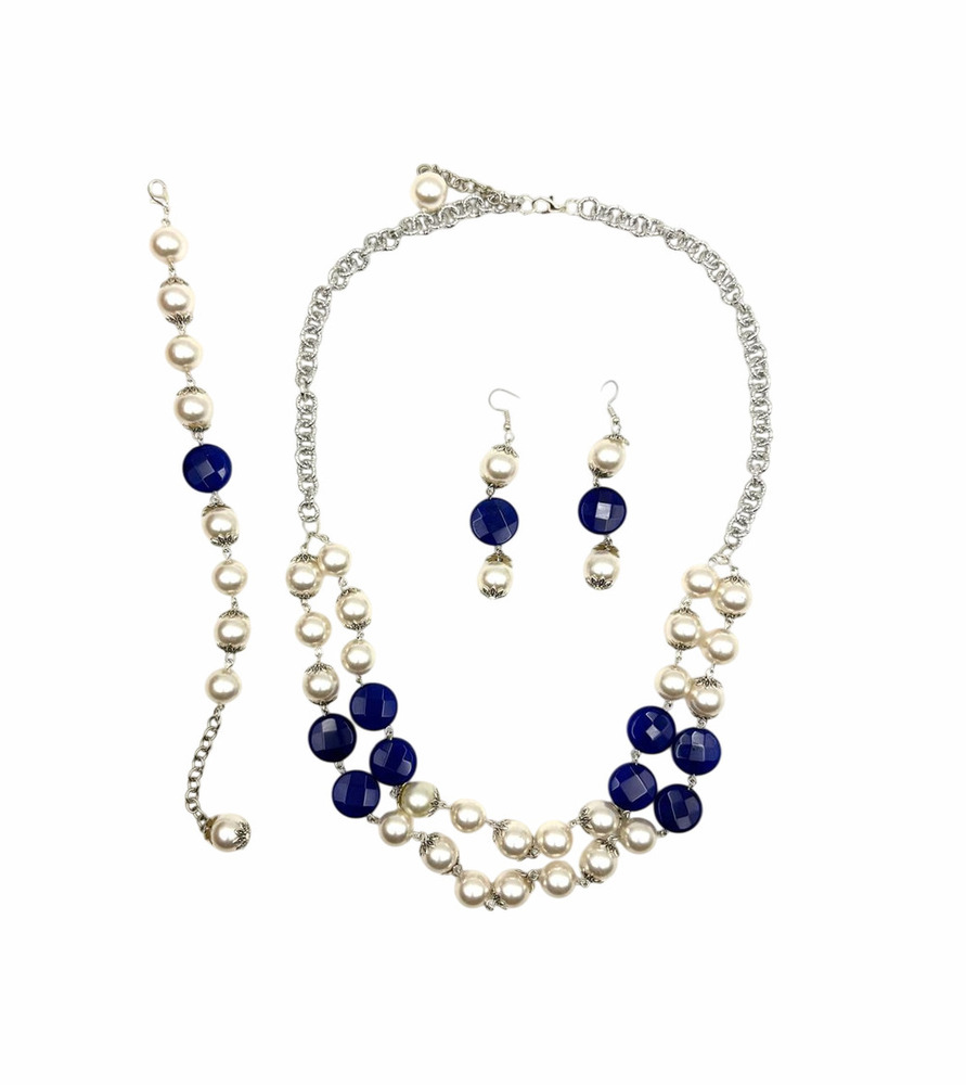 VINTAGE NAUTICAL PEARL BLOSSOM SET