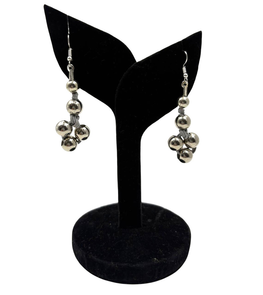 SILVER MIST MULTI-STRAND GREY CORD NECKLACE SET FOR WOMEN