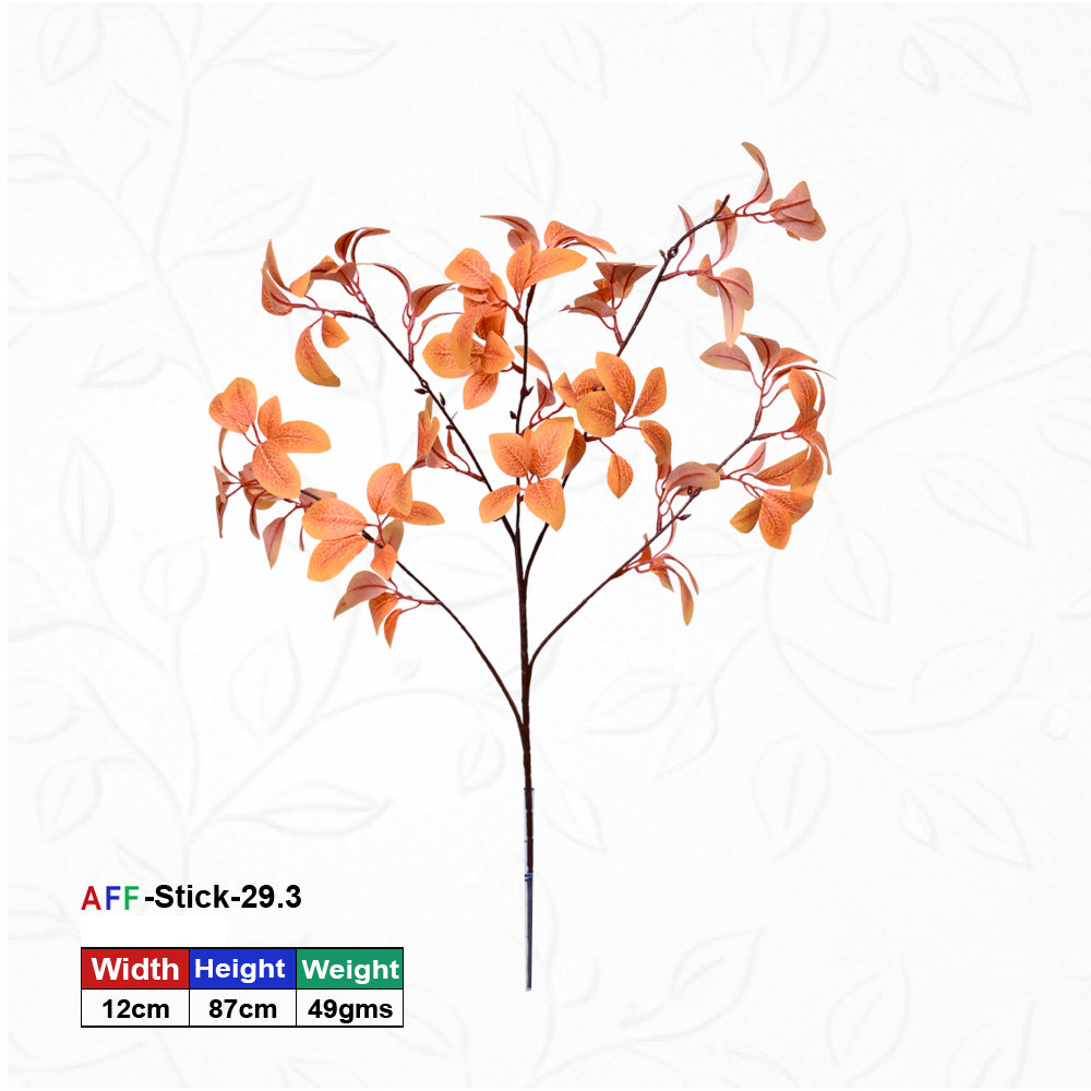 Artificial Orange Stems Leaves Branches