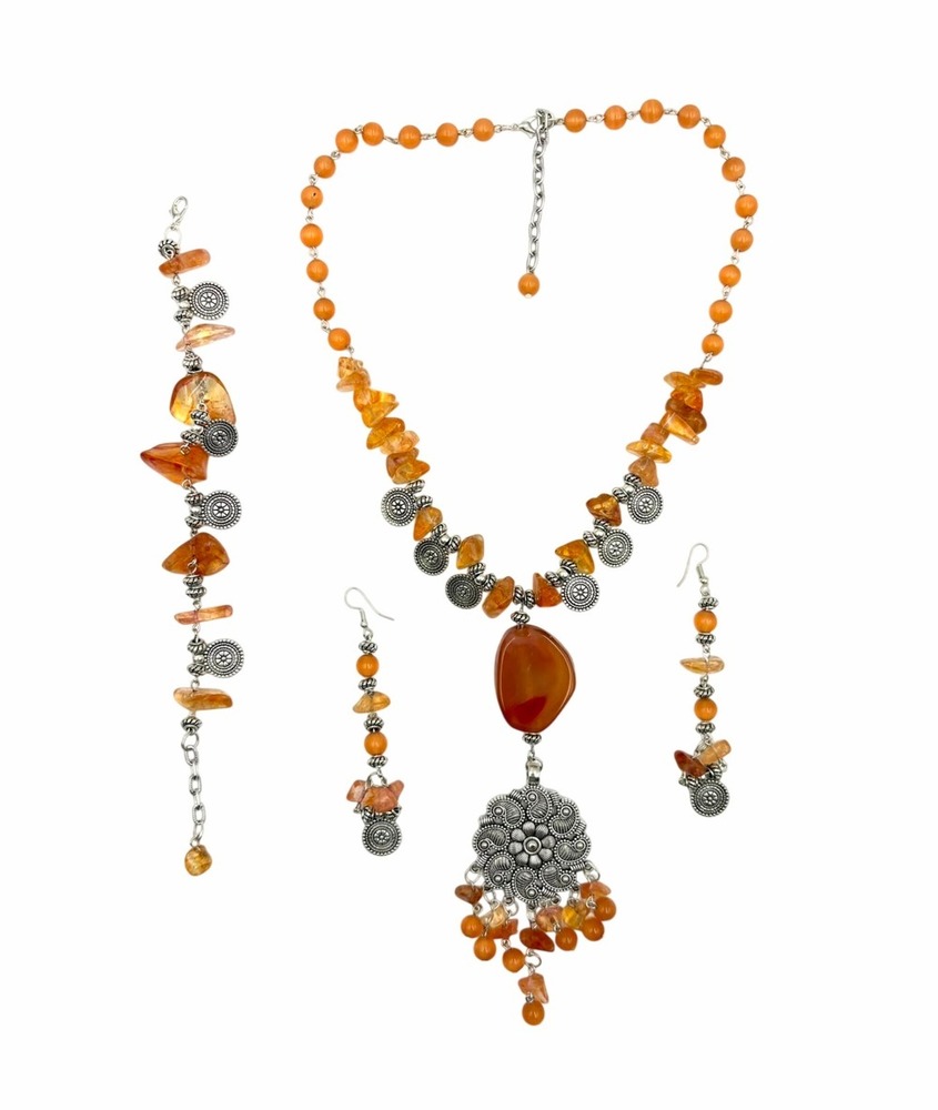 THE SUNSTONE AMBER HORIZON MANDALA SET