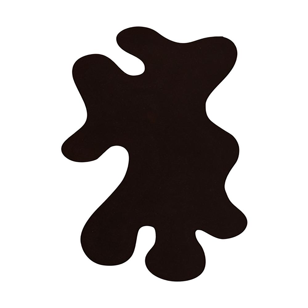 Handmade Dark Brown Irregular Shaped Tufted Wool Rug, Modern Abstract Organic Design Area Carpet for Living Room and Bedroom Decor