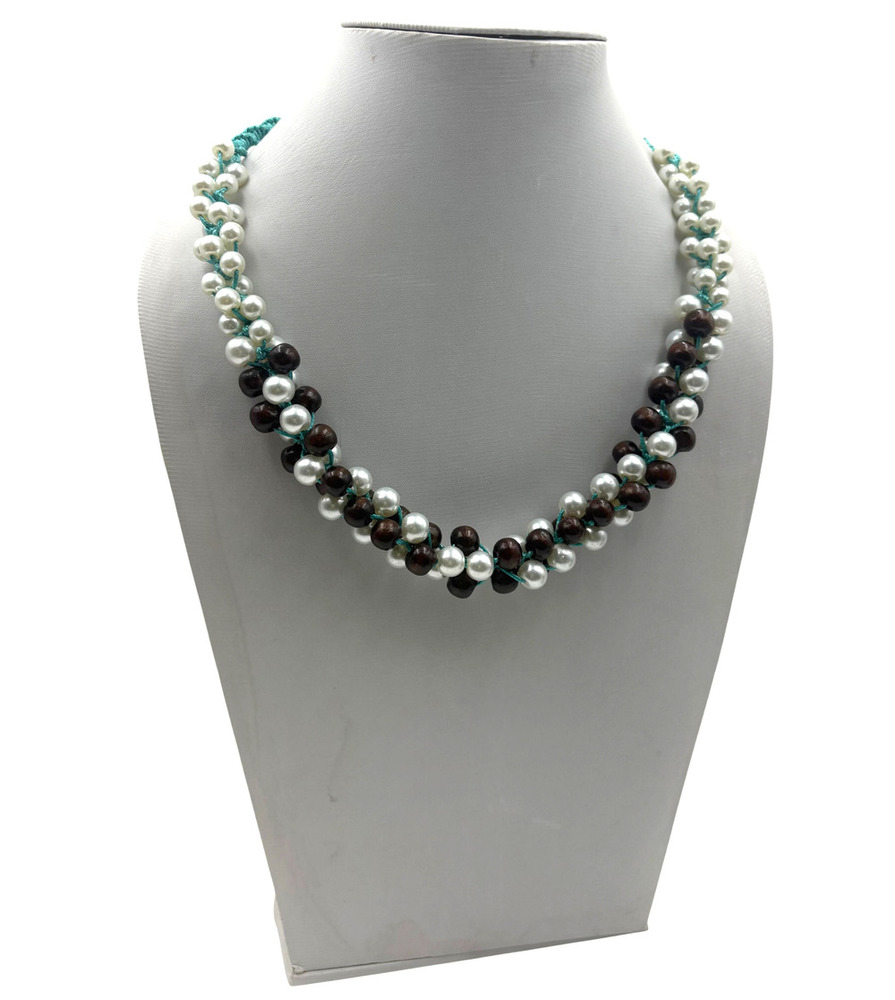 COASTAL HORIZON PEARL And WOOD CLUSTER STRAND