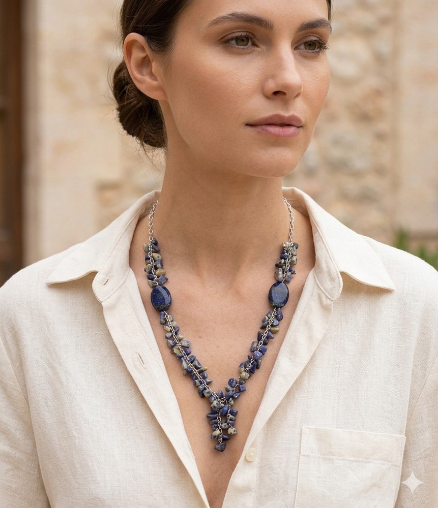 COASTAL TWILIGHT STONE ACCENT NECKLACE