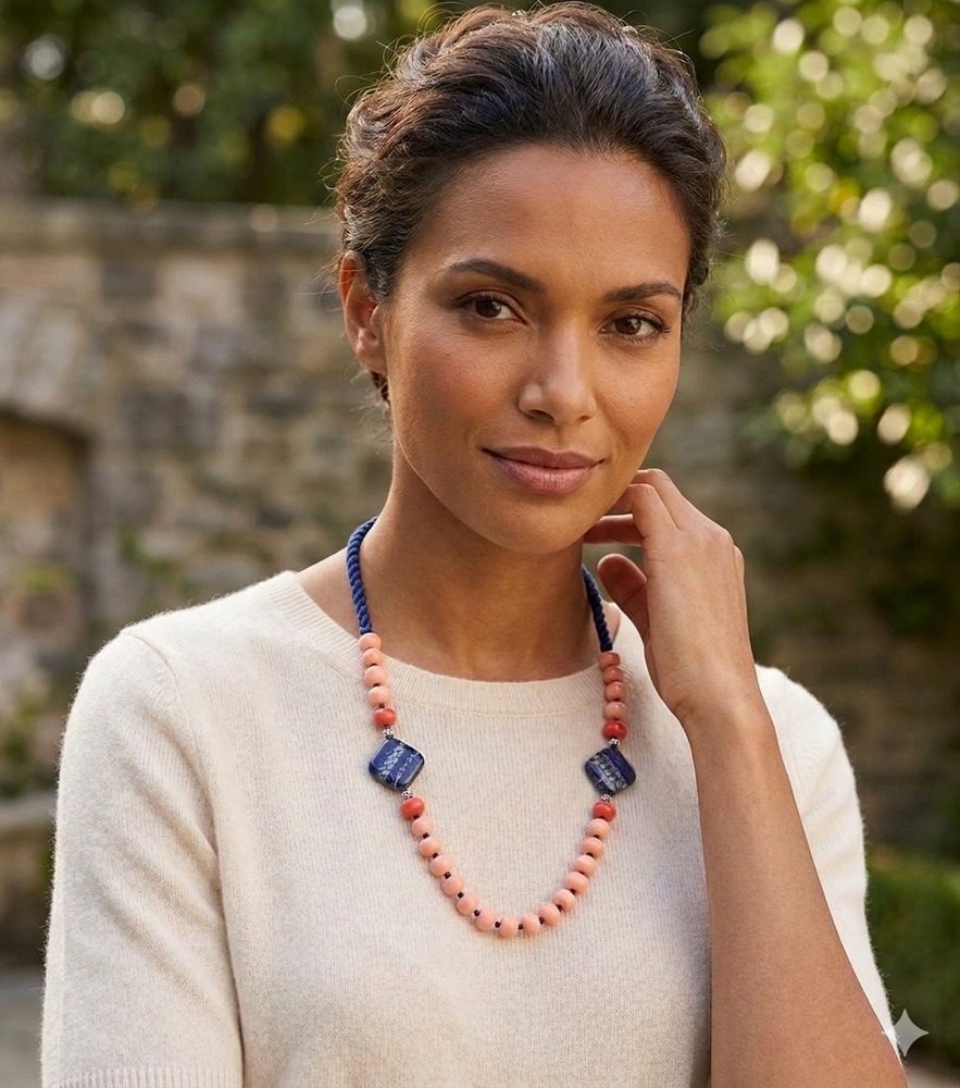 DESERT SUNSET DRESIN DIAMOND NECKLACE