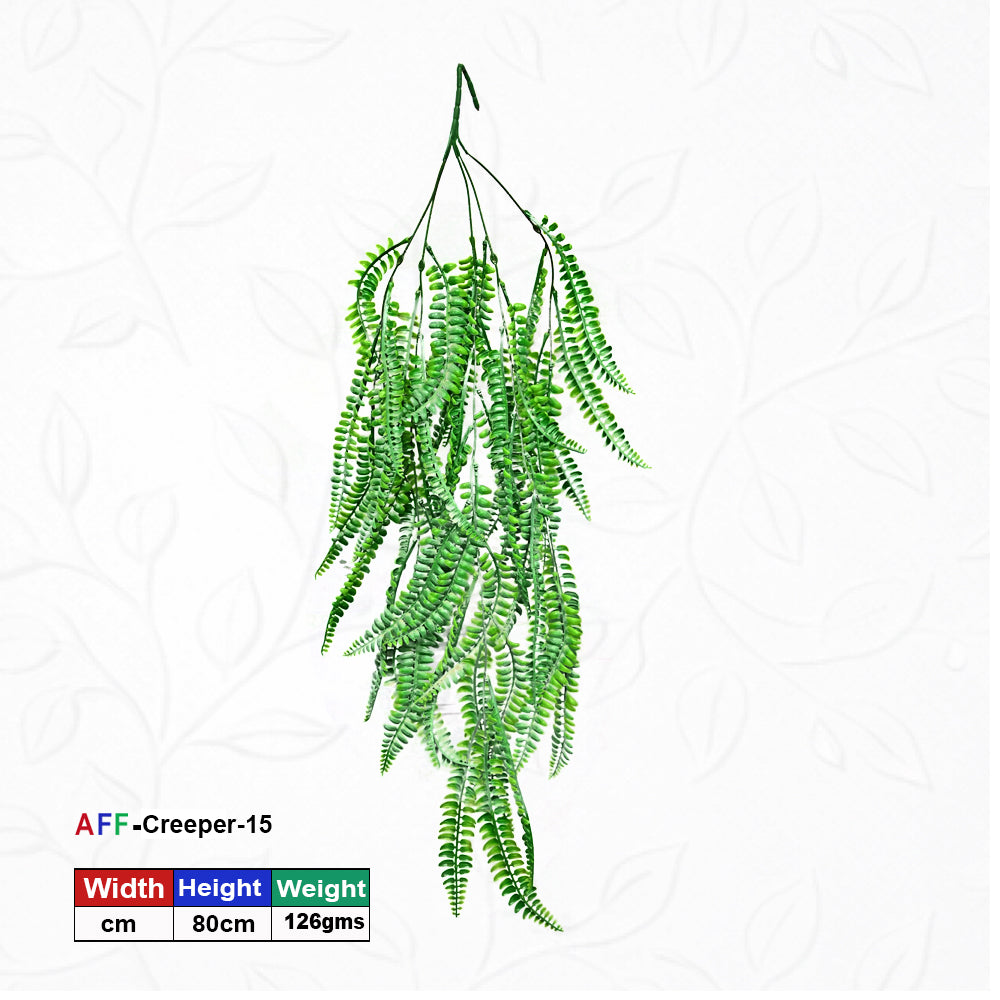 AFF Artificial Boston Fern Hanging Creeper Plant (80 cm / 126g)