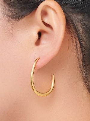 Elegant Golden Hoop Earrings