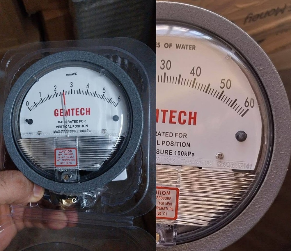 GEMTECH Differential Pressure Gauge Dealer & Supplier in Delhi India