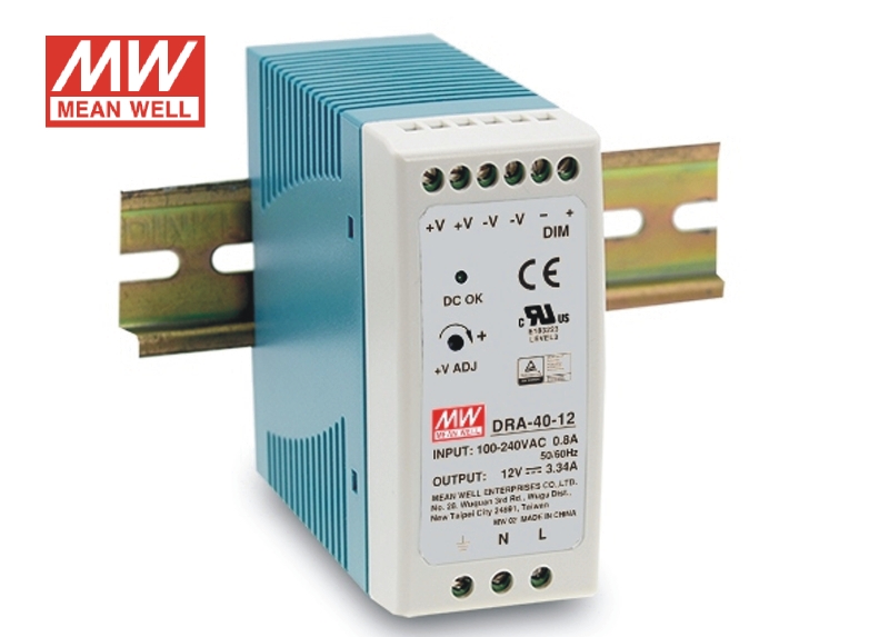 Dra-40 Series 40W Single Output Switching Power Supply - Application: Machine
