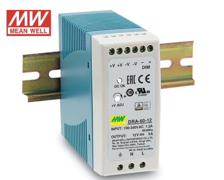 Dra-60 Series 60W Single Output Switching Power Supply - Application: Machine